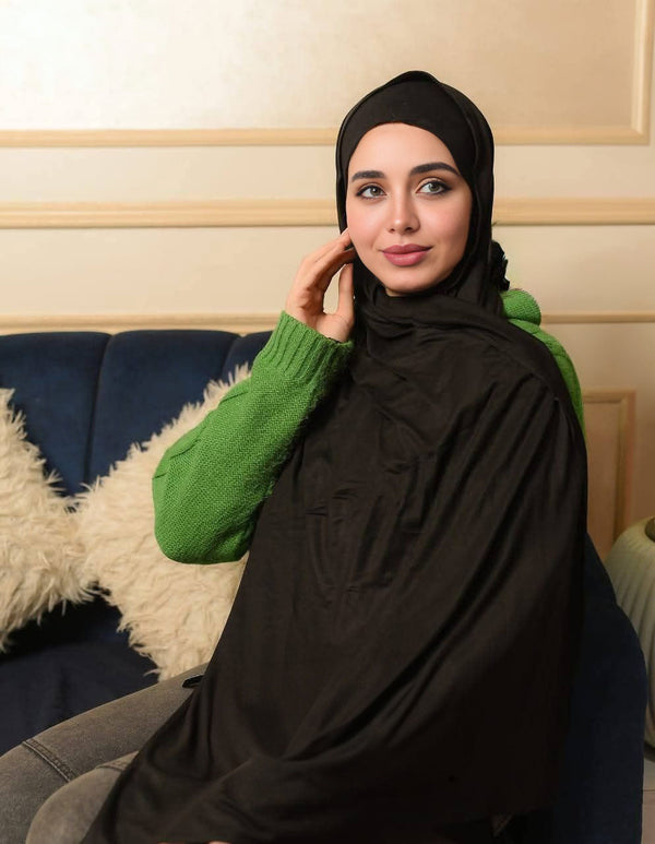 Lycra + Bandana Scarf Set - Classic Black