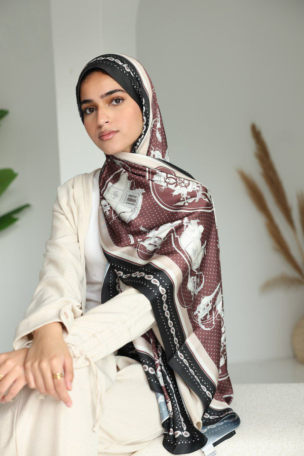 Classic Maroon Charm - French Satin Luxe