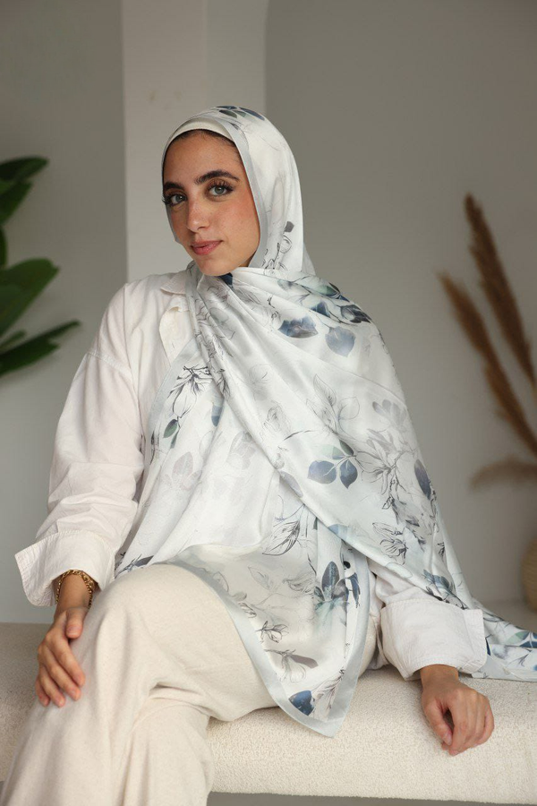 Ivory Bloom - French Satin Elegance