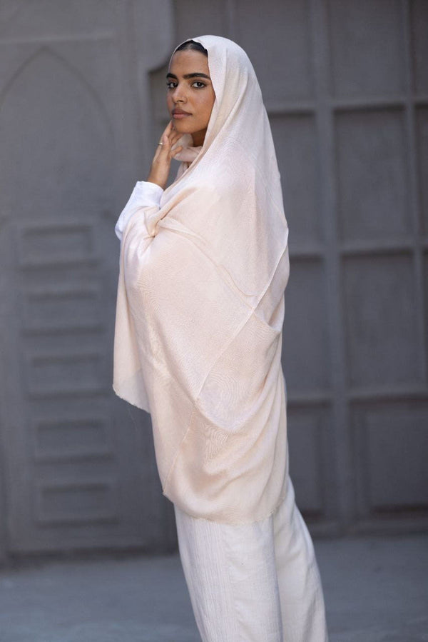 Cotton Sponge Scarf – Blush Pink