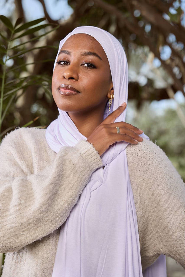 Soft Lavender - Stretch Lycra Hijab