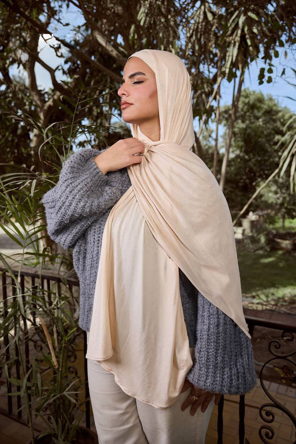 Classic Sand - Soft Lycra Hijab