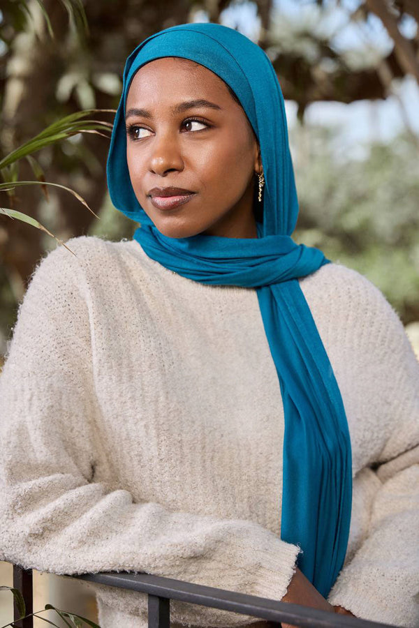 Ocean Breeze - Premium Lycra Scarf with Bandana