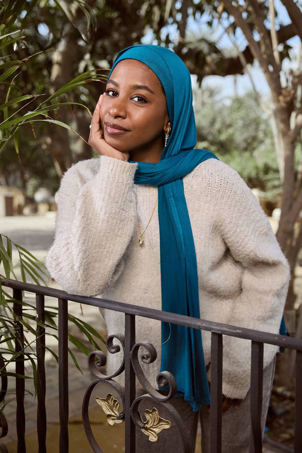 Ocean Breeze - Premium Lycra Scarf with Bandana