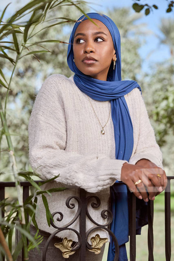Royal Sapphire - Soft Lycra Hijab