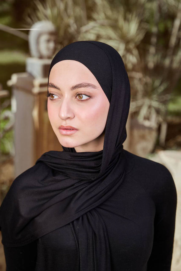 Lycra + Bandana Scarf Set - Classic Black