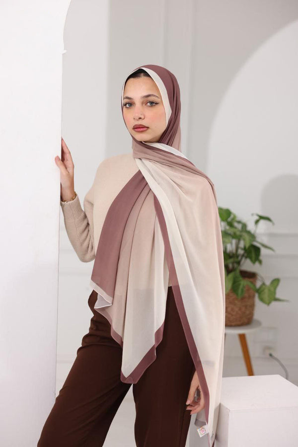 Chiffon Gradient Scarf – Rosewood Veil
