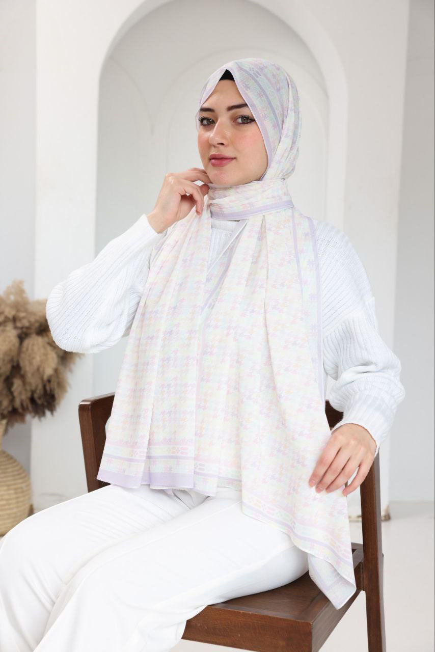 Pastel Chiffon Scarf – Dreamy Lilac