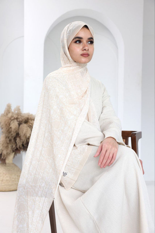 Ivory Grace Scarf – Subtle Heritage Design