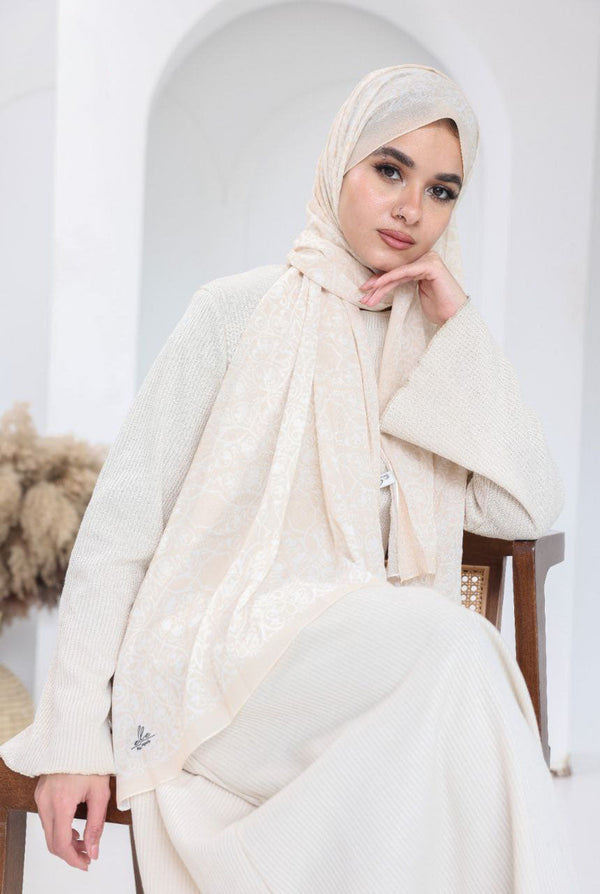 Ivory Grace Scarf – Subtle Heritage Design